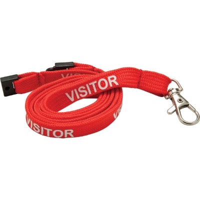 Image of 10mm Tubular Lanyard printed VISITOR